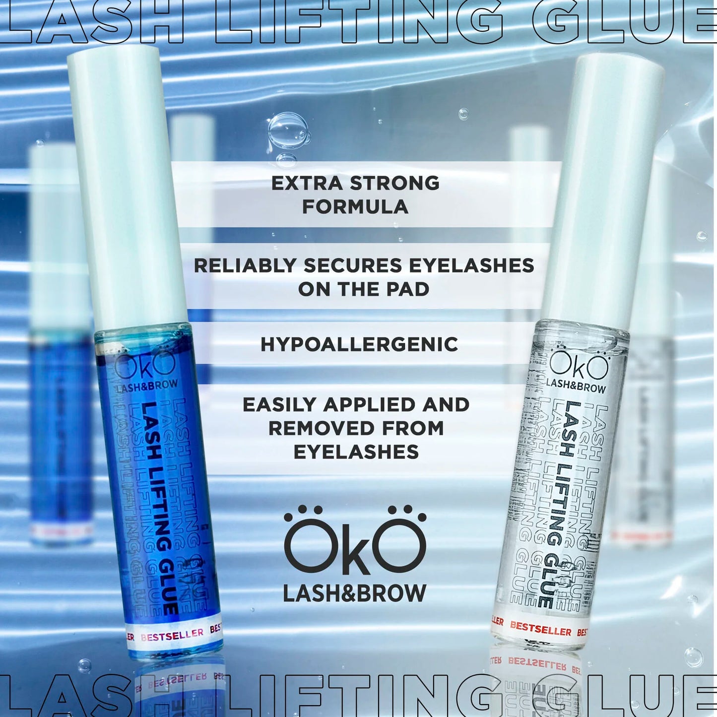OKO Lash&Brow Lash Lifting Glue – Ekstra Sterkt Vippelim